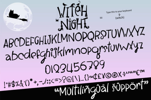 Witch Night Font Poster 7