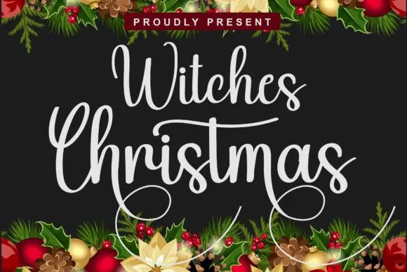 Witches Christmas Font Witches Christmas Font Poster 1