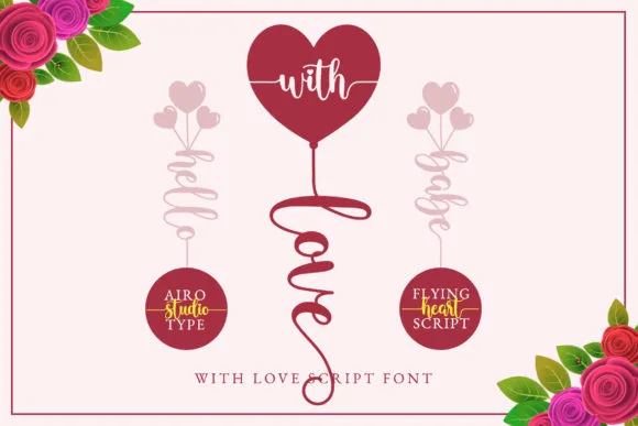 With Love Font With Love Font Poster 1