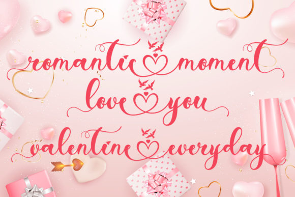 With Lovely Font Poster 3