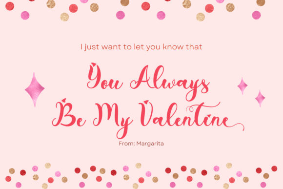 With Lovely Font Poster 5
