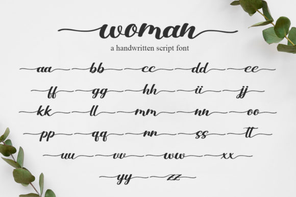 Woman Font Poster 7