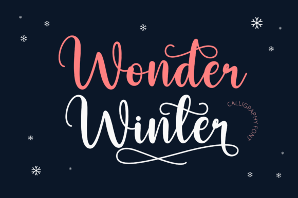 Wonder Winter Font Poster 1