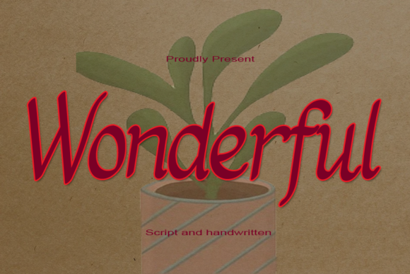 Wonderful Font Poster 1