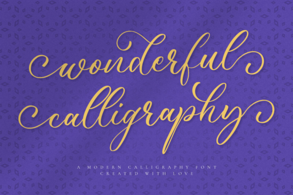 Wonderful Calligraphy Font