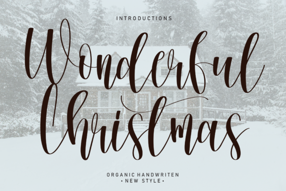 Wonderful Christmas Font Poster 1
