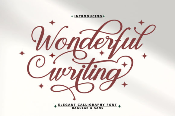 Wonderful Writing Font Poster 1