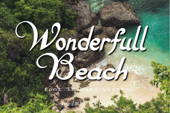 Wonderfull Day Font Poster 2