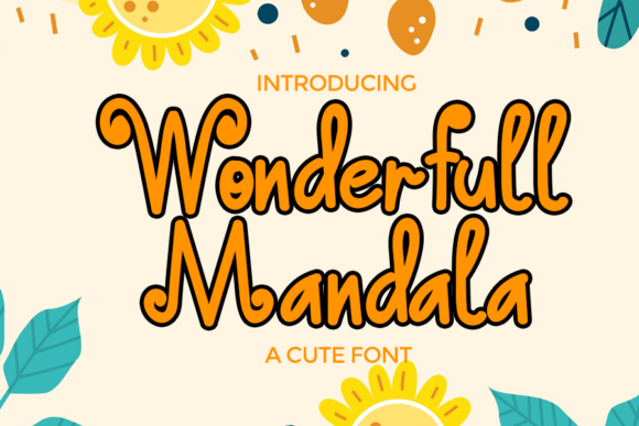 Wonderfull Mandala Font Poster 1
