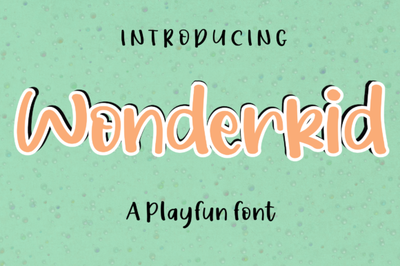 Wonderkid Font Poster 1