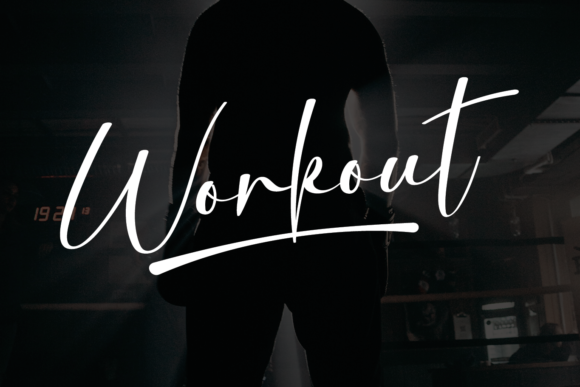 Workout Font Poster 1