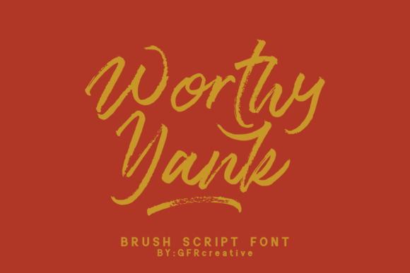 Worthy Yank Font Poster 1