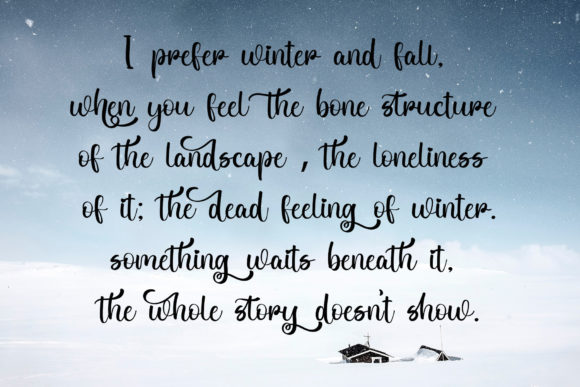 Wreathing Font Poster 3