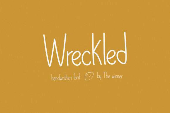 Wreckled Font Poster 1