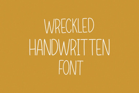 Wreckled Font Poster 2