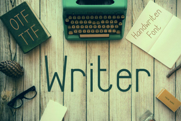 Writer Font Poster 1