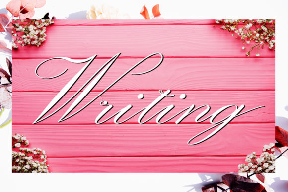 Writing Font Poster 1