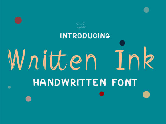 Written Ink Font Poster 1