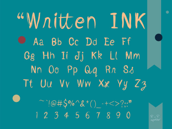 Written Ink Font Poster 3