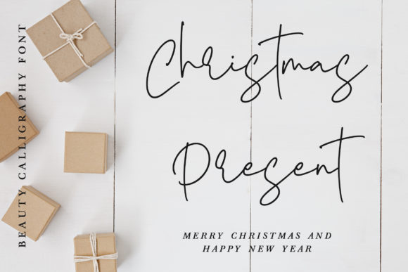 Yearbook Christmas Font Poster 2