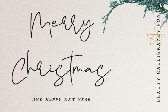 Yearbook Christmas Font Poster 6