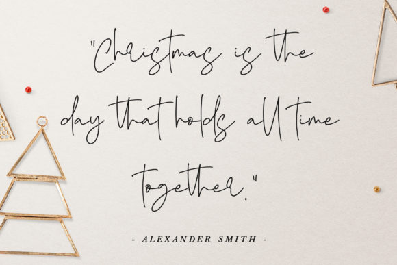 Yearbook Christmas Font Poster 8