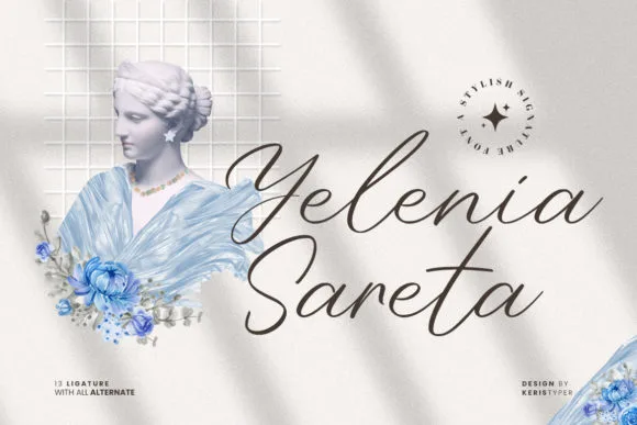 Yelenia Sareta Font Yelenia Sareta Font Poster 1