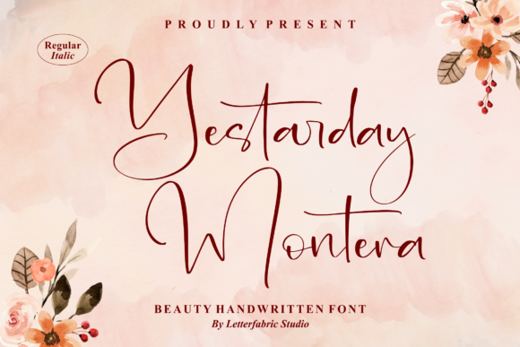 Yestarday Montera Font Poster 1