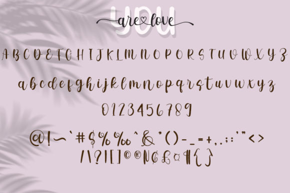 You Are Love Font Poster 4