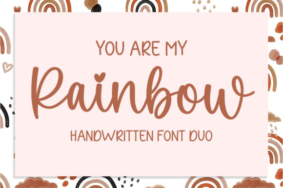 You Are My Rainbow Font Poster 1