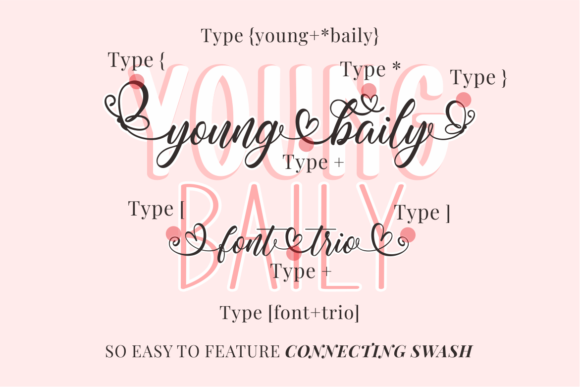 Young Baily Trio Font Poster 2
