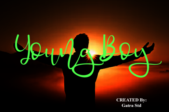 Young Boy Font Poster 1
