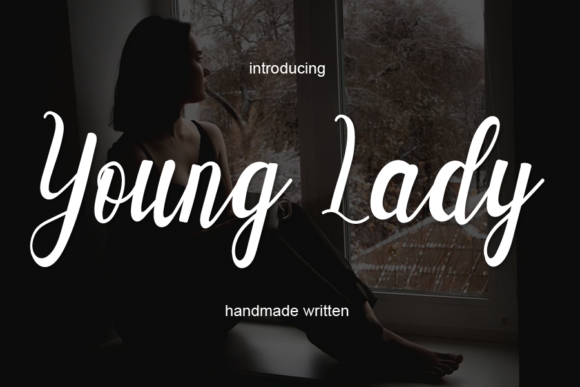 Young Lady Font Poster 1