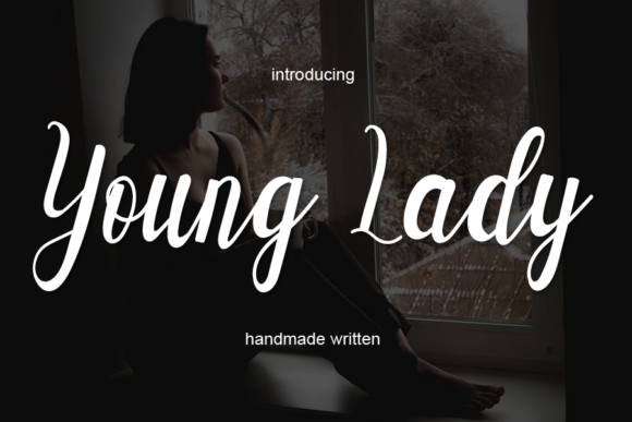 Young Lady Font Young Lady Font Poster 1
