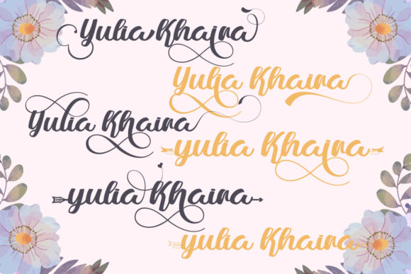 Yulia Khaira Font Poster 5