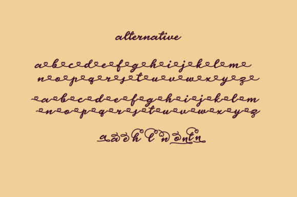 Yulistine Font Poster 7
