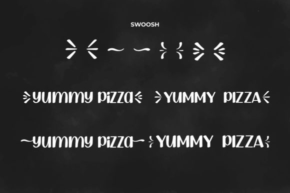 Yummy Pizza Font Poster 7