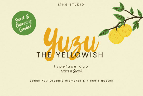 Yuzu the Yellowish Duo Font