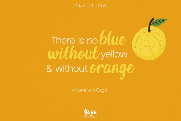 Yuzu the Yellowish Duo Font Poster 2