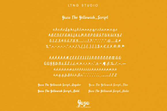 Yuzu the Yellowish Duo Font Poster 5