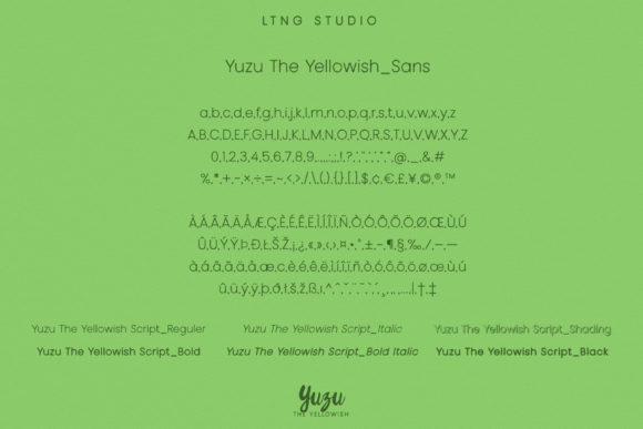 Yuzu the Yellowish Duo Font Poster 6