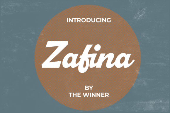 Zafina Font Zafina Font Poster 1