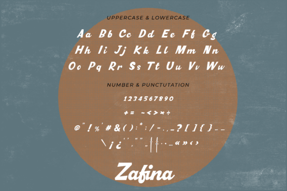 Zafina Font Poster 7