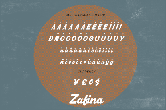 Zafina Font Poster 8