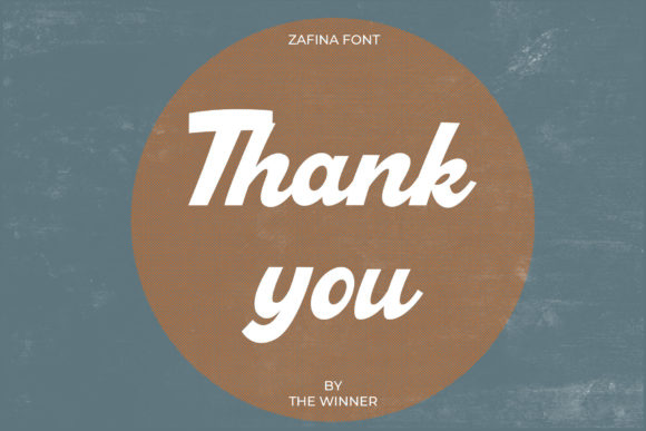 Zafina Font Poster 10