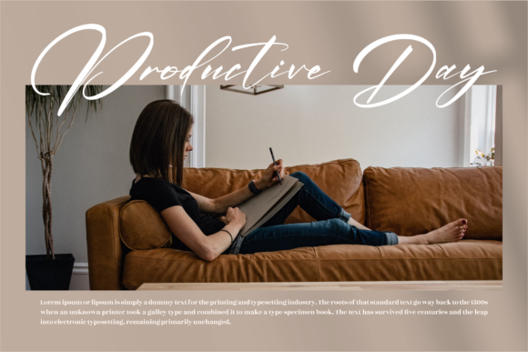 Zebulona Victoria Font Poster 5
