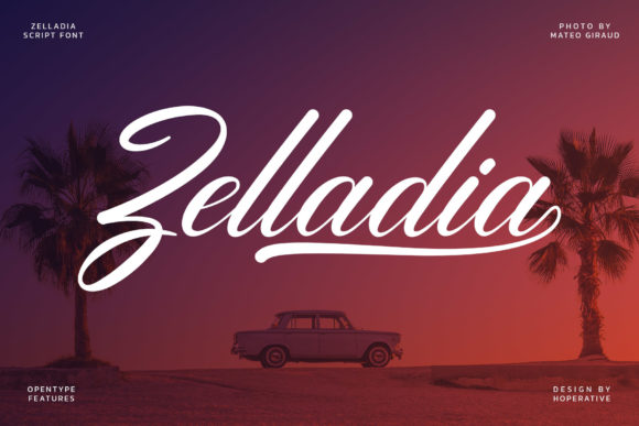 Zelladia Font Poster 4