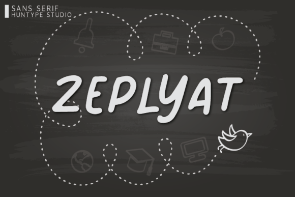 Zeplyat Font Poster 1