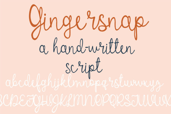 ZP Gingersnap Font Poster 1