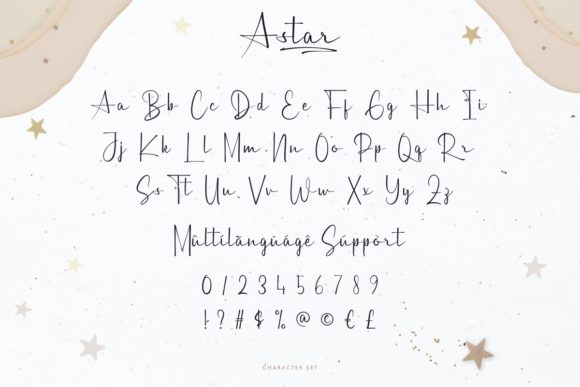 A Star Font Poster 4